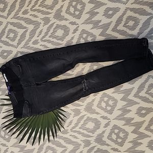 MATERNITY Seraphine Black Distressed Skinny Jeans